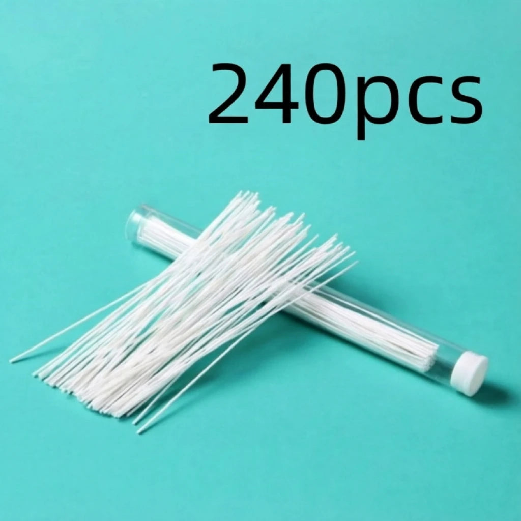 120/60pcs Ear Piercing Cleaning Effective Ear Hole Cleaner Tool Disposable Earrings Hole Clean Paper Line for Removing Dirt Odor