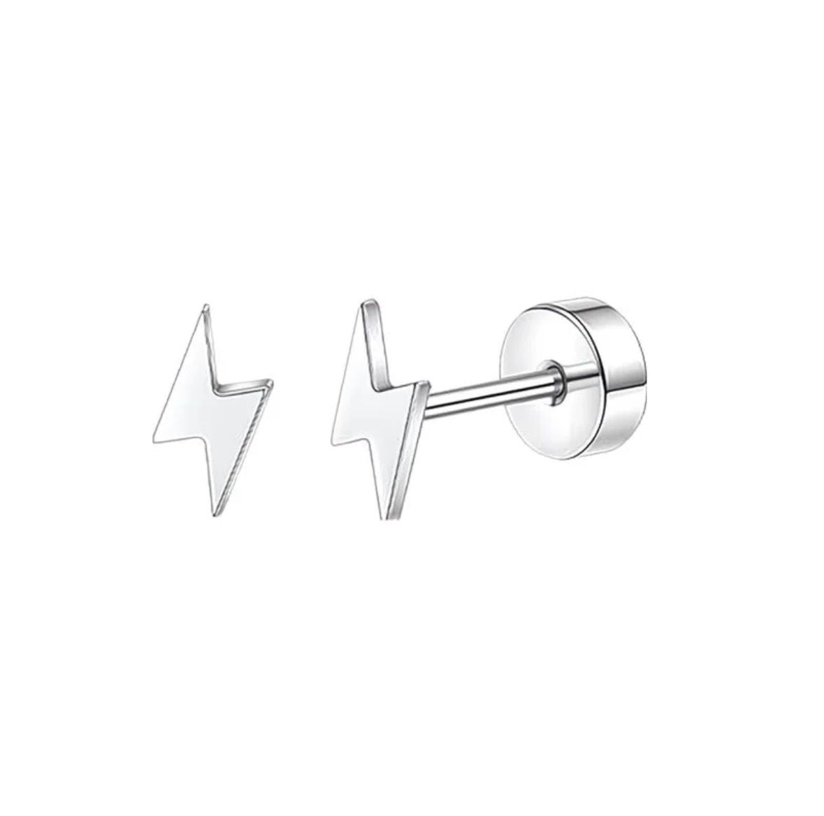 Silver Round Flat Back Studs