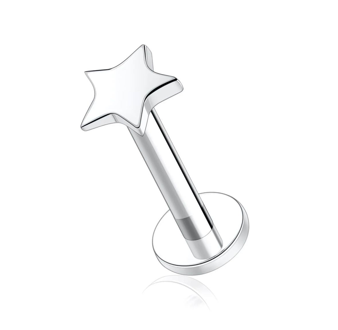 Silver Round Flat Back Studs